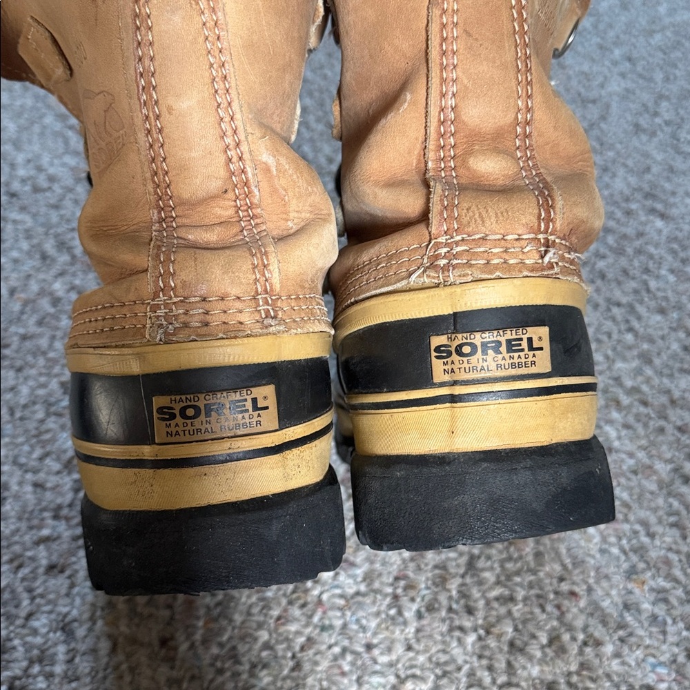 Sorel Kaufman Women’s Insulated Winter Boots - Tan and Black-10 - Picture 2 of 8